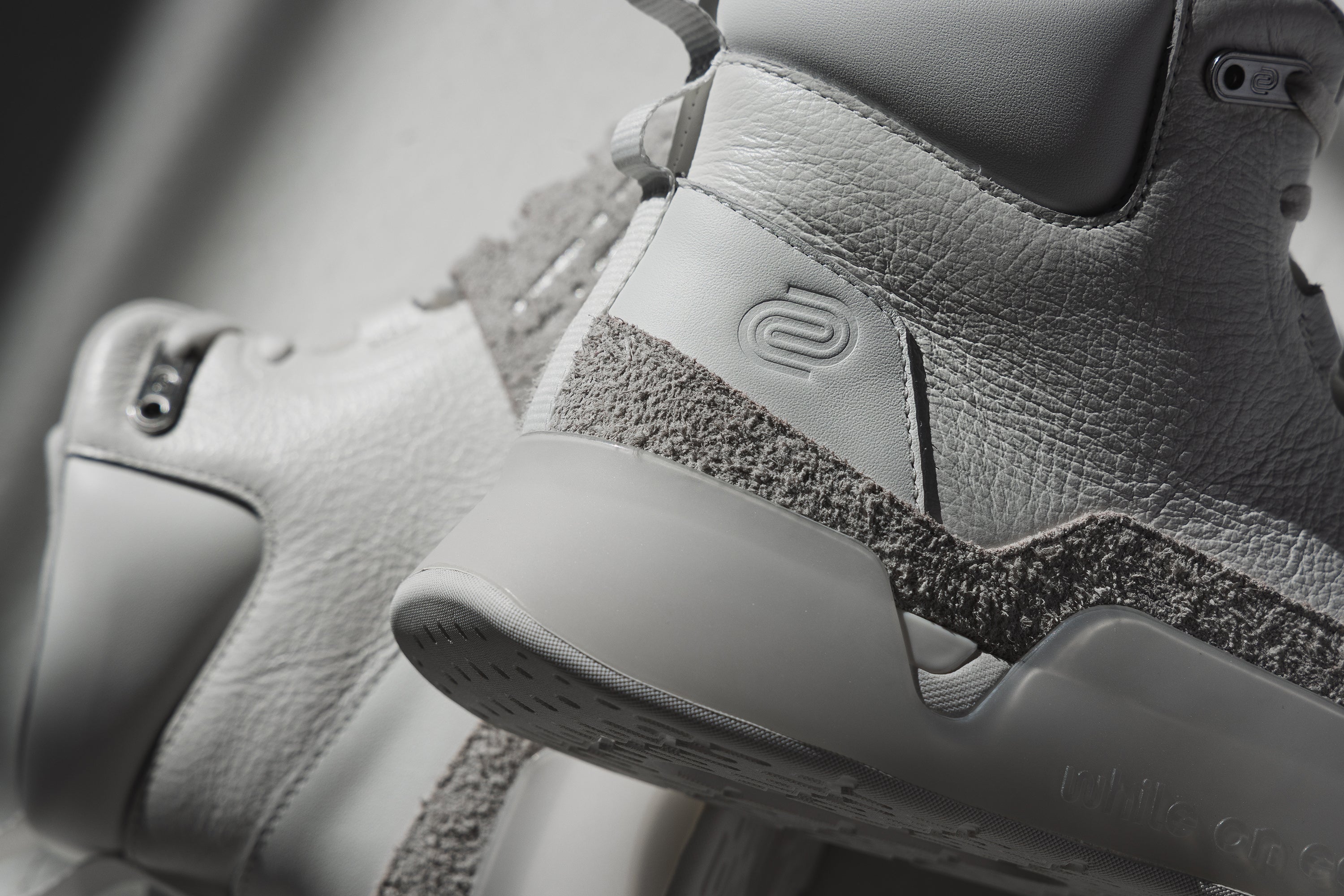 women's high-top leather trainer